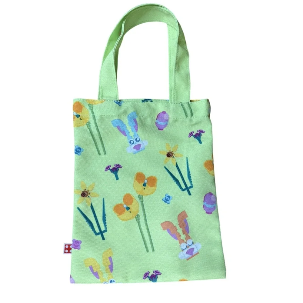 Lego 5009187 Easter Tote Bag with floral chicken and bunny legos‎ free shipping